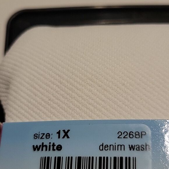 NEW 1X SPANX DENIM WASH WHITE SLIMMING CLASSIC SEAMLESS LEGGINGS NWT - Picture 7 of 7